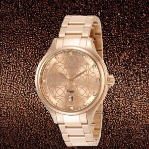 Invicta Angel 38 mm Rose Gold Tone Watch 35826 Stainless Steel Womens NIB $595